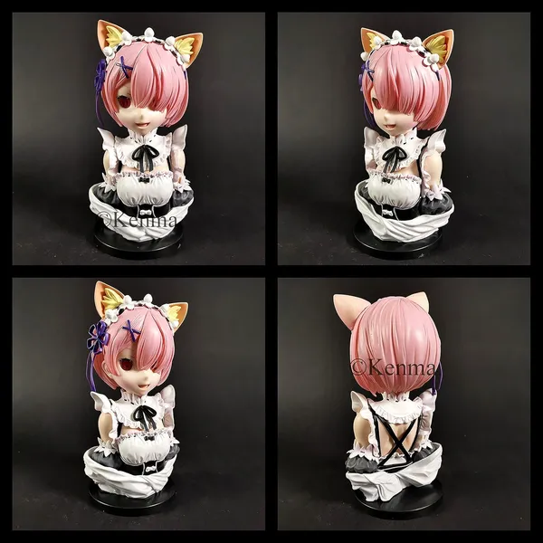 Rezero_Ichiban_Kuji_Ram_Model_B_Action_Figure_|_Pvc_Anime_Figure_Weeb_Manga_Bust_Collectible_Model_Toy_(21_Cm)