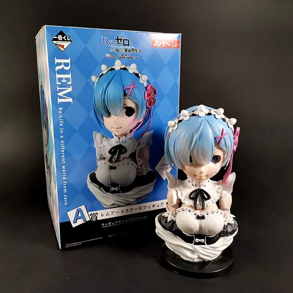 Rezero_Ichiban_Kuji_Rem_Model_A_Action_Figure_|_Pvc_Anime_Figure_Weeb_Manga_Bust_Collectible_Model_Toy_(21_Cm)