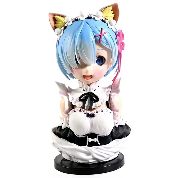 Rezero_Ichiban_Kuji_Rem_Model_B_Action_Figure_|_Pvc_Anime_Figure_Weeb_Manga_Bust_Collectible_Model_Toy_(21_Cm)