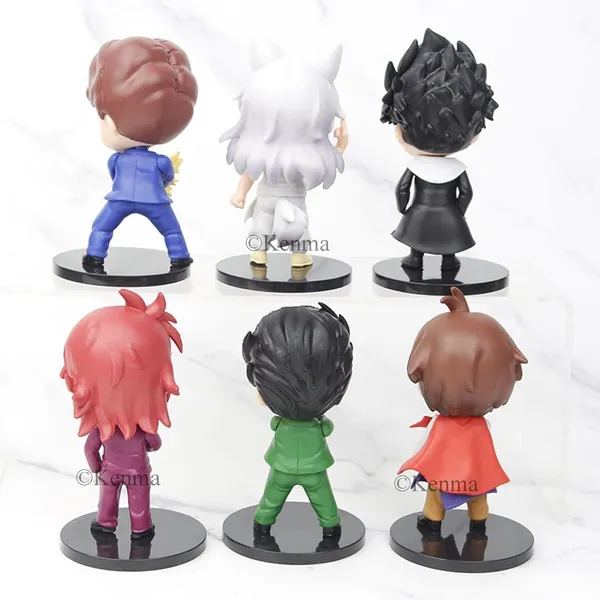 Yuyu_Hakusho_Set_Of_6_Action_Figures_Pvc_Anime_Figure_Yusuke_Urameshi_Youko_Kurama_Genkai_Collectible_Model_Doll_(11L_X_6W_X_11H_Cm)