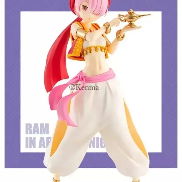 Re_Zero_Ram_Arabian_Dancer_Shape_Action_Figure_Model_1_|_Pvc_Anime_Figurine_Weeb_Manga_Collectible_Statue_Model_Toy_(22_Cm)