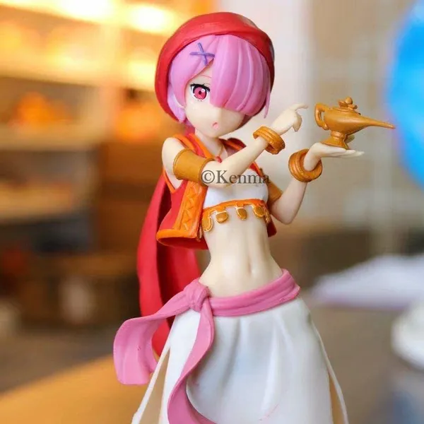 Re_Zero_Ram_Arabian_Dancer_Shape_Action_Figure_Model_1_|_Pvc_Anime_Figurine_Weeb_Manga_Collectible_Statue_Model_Toy_(22_Cm)