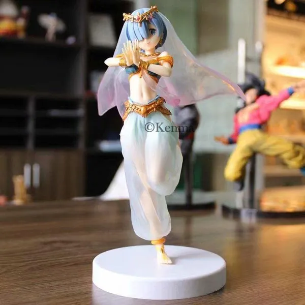 Re_Zero_Rem_Arabian_Dancer_Shape_Action_Figure_Model_2_|_Pvc_Anime_Figurine_Weeb_Manga_Collectible_Statue_Model_Toy_(22_Cm)