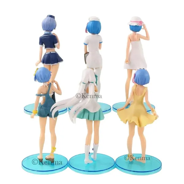 Relife_In_A_Different_World_From_Zero_Rem_Set_Of_6_Action_Figures_Pvc_Anime_Figurine_Weeb_Manga_Collectible_Statue_Model_Toy_(17_Cm)
