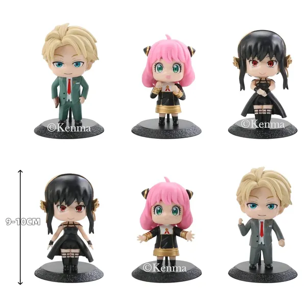 Spy_X_Familyset_Of_6_Action_Figures_|_Pvc_Anime_Figurine_Loid_Anya_Small_Cute_Model_Doll_Toy_Gift_Collectible_(10_Cm)