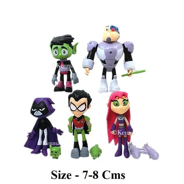 Teen_Titans_Beast_Boy_Anime_Movie_Steel_Bones_Starfire_Raven_Handyman_Office_Boy_Action_Figure_Anime_Figurine_Collectible