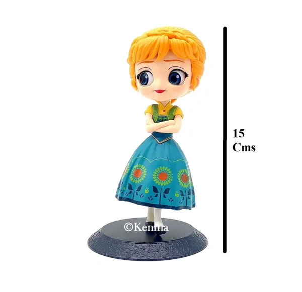 __Cute_Fancy_Princess_Anna_Model_2_Figure_Figurine_With_Stand_Limited_Edition_For_Car_Dashboard,_Decoration,_Cake,_Office_Desk_(9L_X_9W_X_15H_Cm)