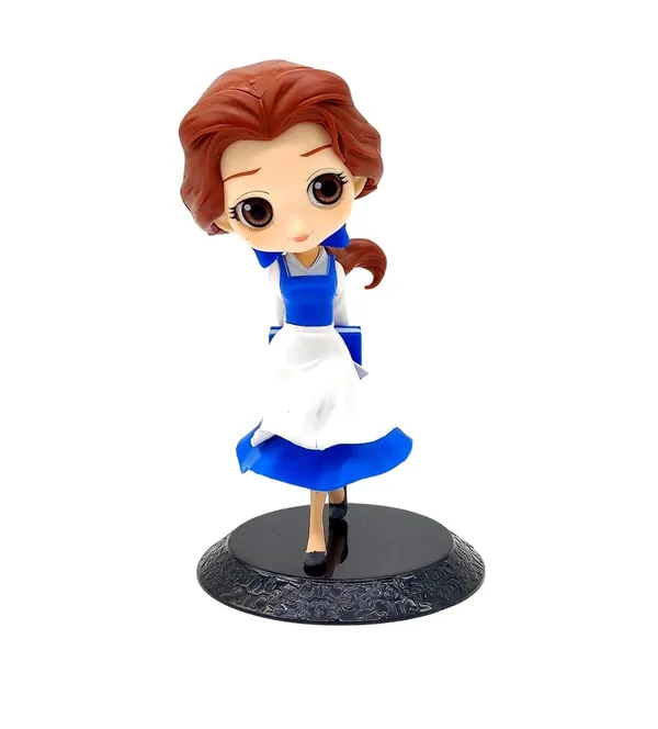 __Cute_Fancy_Princess_Belle_Model_2_Figure_Figurine_With_Stand_Limited_Edition_For_Car_Dashboard,_Decoration,_Cake,_Office_Desk_(9L_X_9W_X_15H_Cm)
