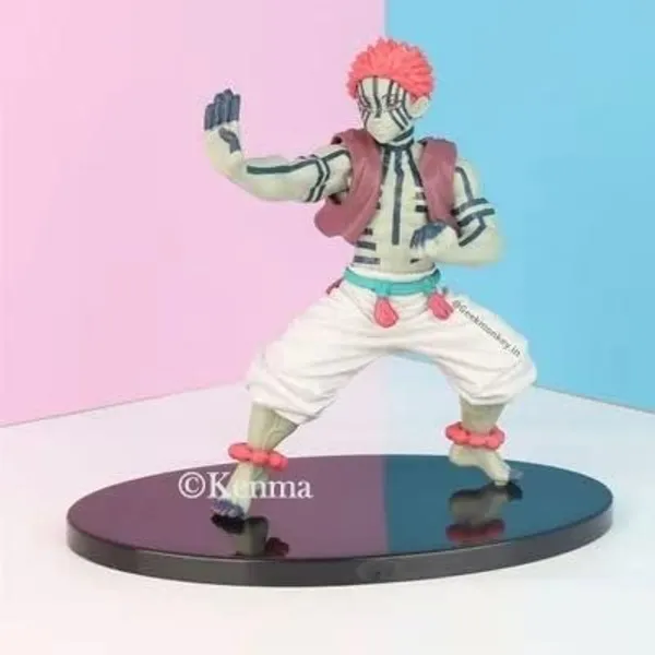Demon_Slayer_Akaza_Fighting_Stance_Upper_Moon_Demon_Action_Figure_Pvc_Model_A_Anime_Figure_Weeb_Manga_Collectible_Model_Toy_(10L_X_5W_X_15H_Cm)