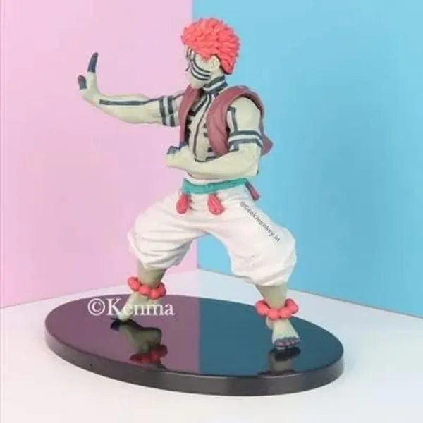 Demon_Slayer_Akaza_Fighting_Stance_Upper_Moon_Demon_Action_Figure_Pvc_Model_A_Anime_Figure_Weeb_Manga_Collectible_Model_Toy_(10L_X_5W_X_15H_Cm)