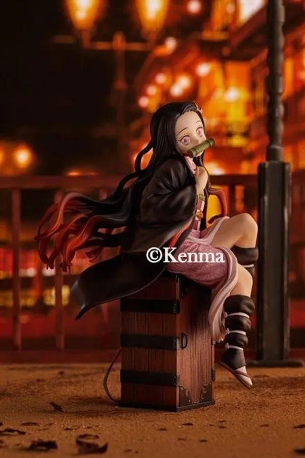 Demon_Slayer_Nezuko_Kamado_On_Box_Action_Figure_Kimetsu_No_Yaiba_Weeb_Manga_Pvc_Anime_Figurine_Statue_Model_Toy_Collectible_(10L_X_11W_X_14.5H_Cm)