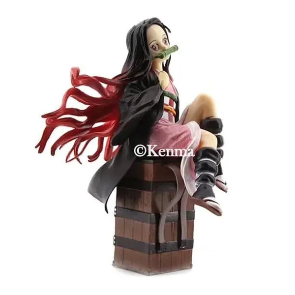 Demon_Slayer_Nezuko_Kamado_On_Box_Action_Figure_Kimetsu_No_Yaiba_Weeb_Manga_Pvc_Anime_Figurine_Statue_Model_Toy_Collectible_(10L_X_11W_X_14.5H_Cm)