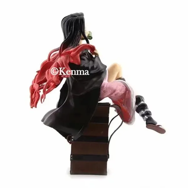 Demon_Slayer_Nezuko_Kamado_On_Box_Action_Figure_Kimetsu_No_Yaiba_Weeb_Manga_Pvc_Anime_Figurine_Statue_Model_Toy_Collectible_(10L_X_11W_X_14.5H_Cm)