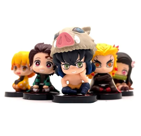 Demon_Slayer_Tanjirou_Nezuko_Inosuke_Zenitsu_Kyoujurou_Carino_Dazed_Eyes_Pvc_Action_Figure_Kimetsu_No_Yaiba_Small_Set