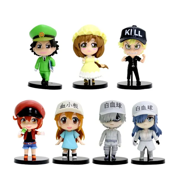 Hataraka_Saibou_Cells_At_Work_Chibi_Anime_Action_Figures_Set_Of_7_Weeb_Manga_Collectibles_(14L_X_5W_X_15H_Cm)