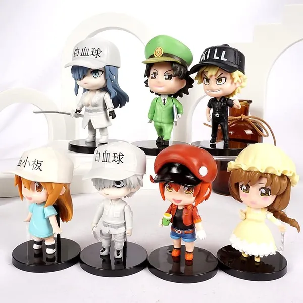Hataraka_Saibou_Cells_At_Work_Chibi_Anime_Action_Figures_Set_Of_7_Weeb_Manga_Collectibles_(14L_X_5W_X_15H_Cm)