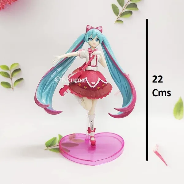 __Hatsune_Miku_Series_Super_Action_Figure_Ribbon_Heart_Collectible_&_Memorabilia,_Fan_Merchandise_Red_Pvc_Anime_Figurine_(25_Cm)