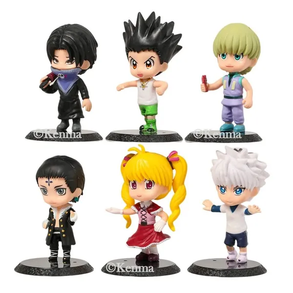 Hunter_X_Hunter_Set_Of_6_Action_Figures_Model_C_|_Pvc_Anime_Figurines_Gon_Freecss_Killua_Lucilfer_Shalnark_Feitan_Krueger_Collectible_Model_Toy_(10_Cm)
