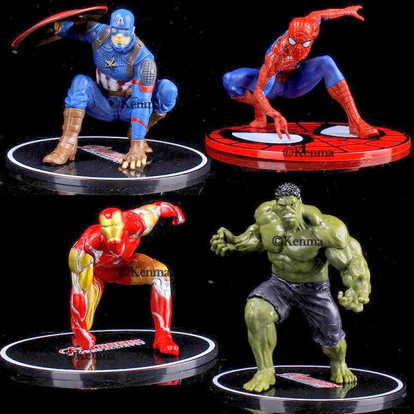 Marvels_Avengers_Superhero_Iron_Man_C_A_Hulk_Spiderman_Set_Of_4_Action_Fgures_Collectibles_Model_Toy_(21L_X_20W_X_21H_Cm)