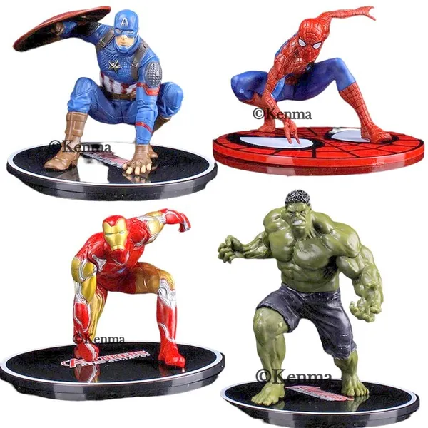 Marvels_Avengers_Superhero_Iron_Man_C_A_Hulk_Spiderman_Set_Of_4_Action_Fgures_Collectibles_Model_Toy_(21L_X_20W_X_21H_Cm)