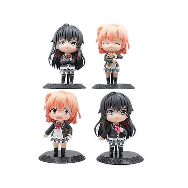 My_Teen_Romantic_Comedy_Gone_Wrong_Cute_Action_Figure_Set_Of_4_Collectible_Figurine_(8L_X_4W_X_10H_Cm)