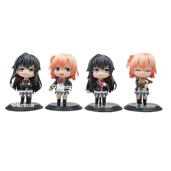 My_Teen_Romantic_Comedy_Gone_Wrong_Cute_Action_Figure_Set_Of_4_Collectible_Figurine_(8L_X_4W_X_10H_Cm)