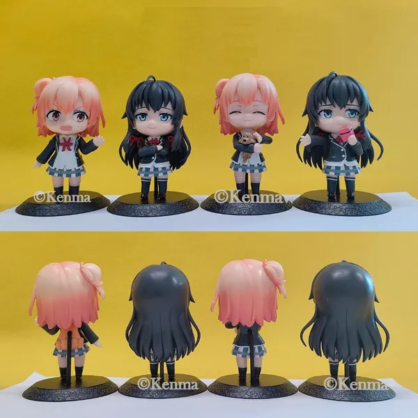 My_Teen_Romantic_Comedy_Gone_Wrong_Cute_Action_Figure_Set_Of_4_Collectible_Figurine_(8L_X_4W_X_10H_Cm)