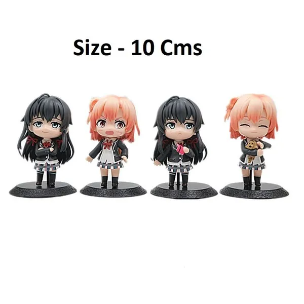 My_Teen_Romantic_Comedy_Gone_Wrong_Cute_Action_Figure_Set_Of_4_Collectible_Figurine_(8L_X_4W_X_10H_Cm)