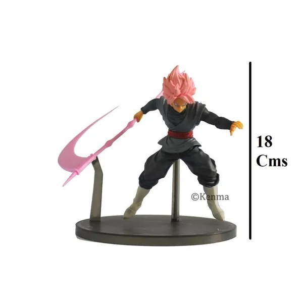Dbz_Gt_Black_Goku_Rose_With_Weapon_Action_Figure_Figurine_With_Stand_(16L_X_13W_X_18H_Cm)