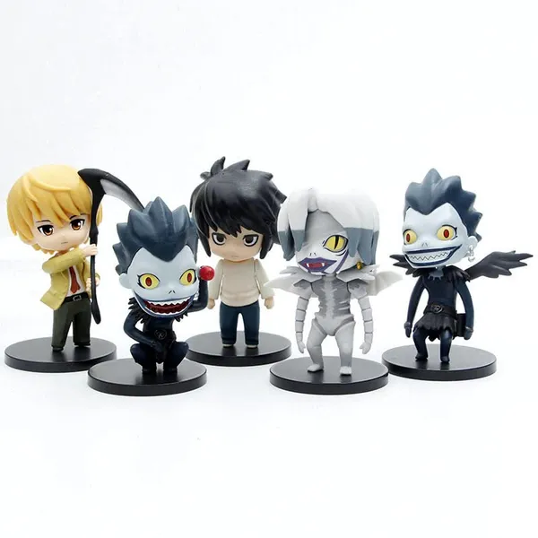 Note_Book_Action_Figure_Set_Of_6_Action_Figure_Speelgoed_L_Lawliet_Ryuk_Reaper_Yagami_Light_Leuke_Collectible_Weeb_Manga_(10_Cm)