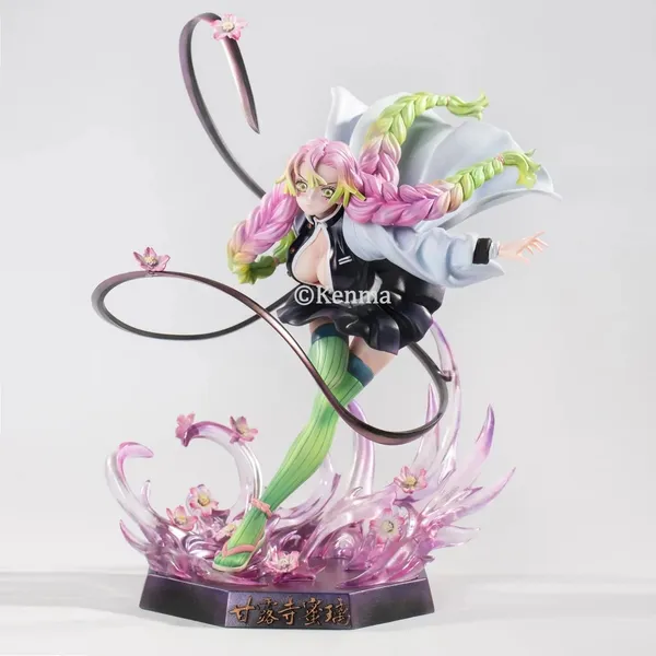 |_Demon_Slayer_Kanroji_Mitsuri_Anime_Action_Figure_|_The_Love_Hashira_Kimetsu_No_Yaiba_|_Anime_Figurine_Statue_Weeb_Manga_Collectible_Model_Toy_(21.5_Cm)