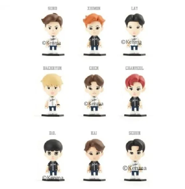 Exo_Tiny_Tan_Figurine_Set_Of_9_(13L_X_10W_X_13H_Cm)