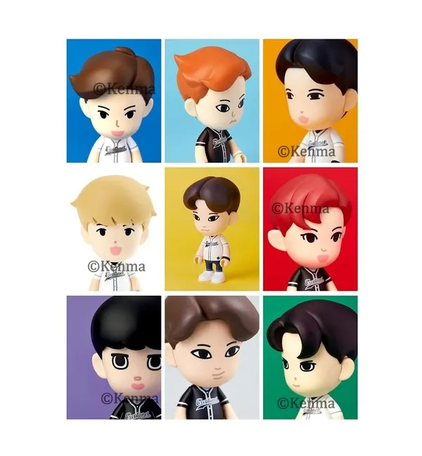 Exo_Tiny_Tan_Figurine_Set_Of_9_(13L_X_10W_X_13H_Cm)