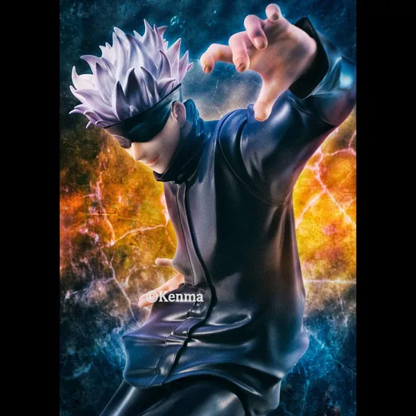 Jujutsu_Kaisen_Gojo_Satoru_Model_A_Action_Figure_Anime_Figurine_Manga_Weeb_Collectible_(12L_X_14W_X_23H_Cm)