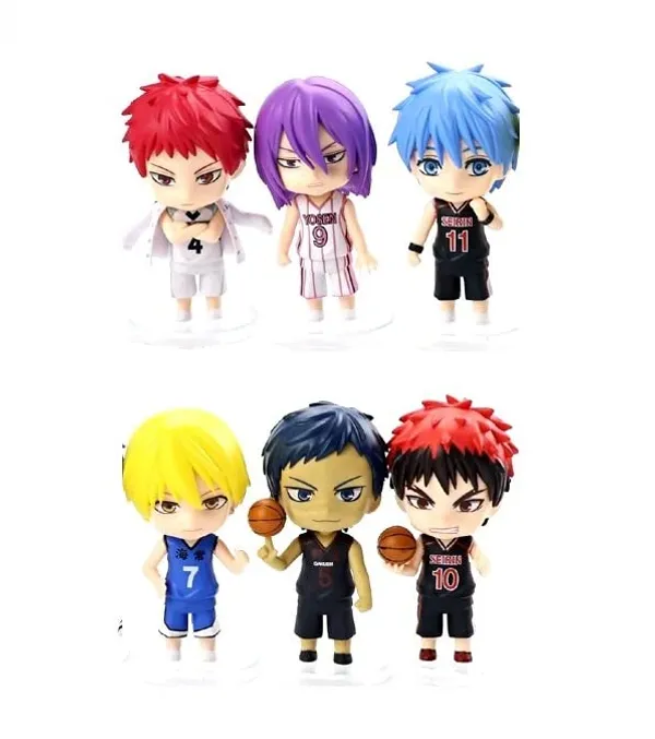 Kuroko'S_Basketball_Action_Figure_Set_Of_6_Tetsuya_Kagami_Taiga_Kiyoshi_Tsuchida_Satoshi_Figurine_Pvc_Model_Collectible_Weeb_Manga_Gifure_(20L_X_8W_X_20H_Cm)