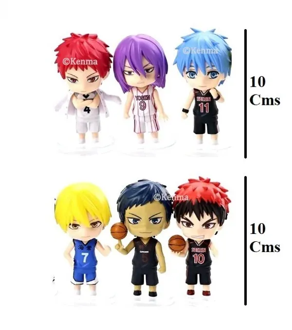 Kuroko'S_Basketball_Action_Figure_Set_Of_6_Tetsuya_Kagami_Taiga_Kiyoshi_Tsuchida_Satoshi_Figurine_Pvc_Model_Collectible_Weeb_Manga_Gifure_(20L_X_8W_X_20H_Cm)
