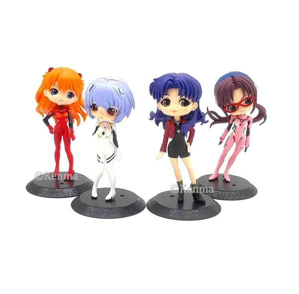 Neon_Genesis_Evangelion_Set_Of_4_Asuka_Langley_Ayanami_Rei_Mari_Mikanami_Misato_Katsuragi_Action_Figure