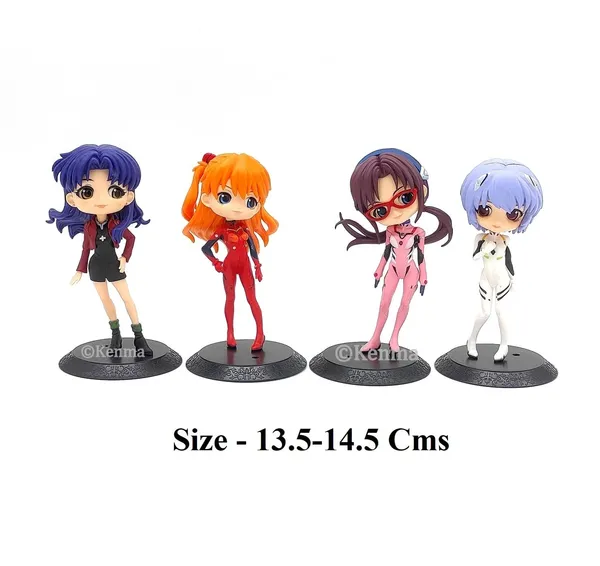 Neon_Genesis_Evangelion_Set_Of_4_Asuka_Langley_Ayanami_Rei_Mari_Mikanami_Misato_Katsuragi_Action_Figure