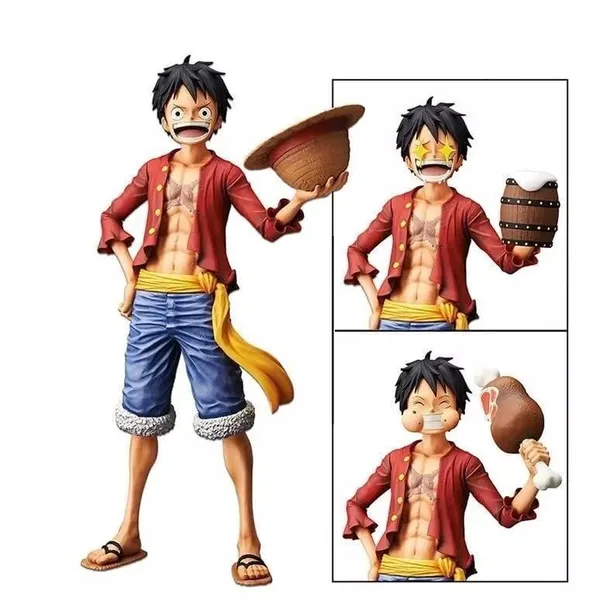 One_Piece_Monkey_D_Luffy_Model_B_With_3_Different_Faces_Action_Figurine_Pirate_Anime_Figure_Weeb_Manga_Toy_Collectible