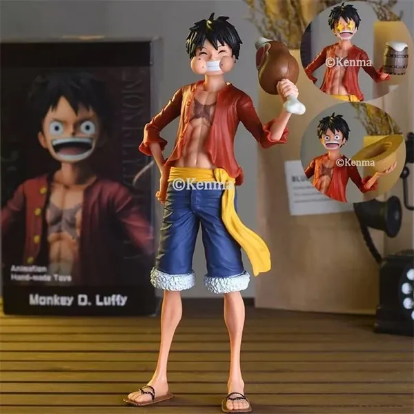 One_Piece_Monkey_D_Luffy_Model_B_With_3_Different_Faces_Action_Figurine_Pirate_Anime_Figure_Weeb_Manga_Toy_Collectible
