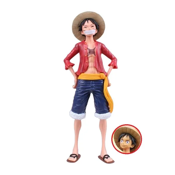 One_Piece_Monkey_D_Luffy_With_2_Different_Faces_Action_Figurine_Pirate_Anime_Figure_Weeb_Manga_Toy_Collectible_(11L_X_10W_X_27H_Cm)