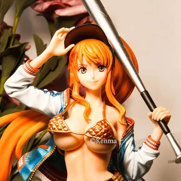 |_One_Piece_Nami_With_Baseball_Bat_Anime_Action_Figure_|_Pvc_Anime_Figure_Weeb_Manga_Collectible_Model_Toy_(34_Cm)