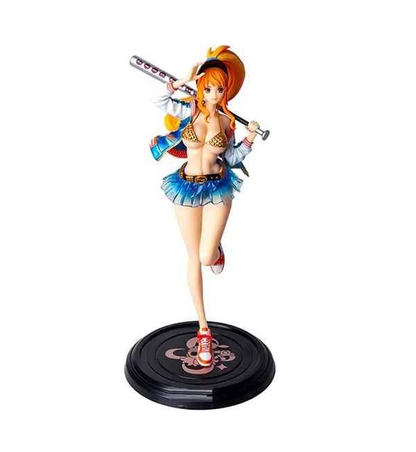 |_One_Piece_Nami_With_Baseball_Bat_Anime_Action_Figure_|_Pvc_Anime_Figure_Weeb_Manga_Collectible_Model_Toy_(34_Cm)