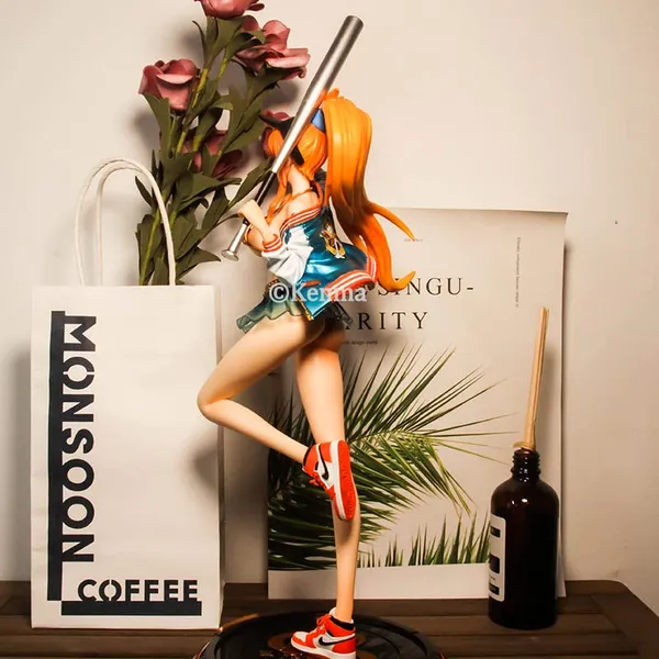 |_One_Piece_Nami_With_Baseball_Bat_Anime_Action_Figure_|_Pvc_Anime_Figure_Weeb_Manga_Collectible_Model_Toy_(34_Cm)