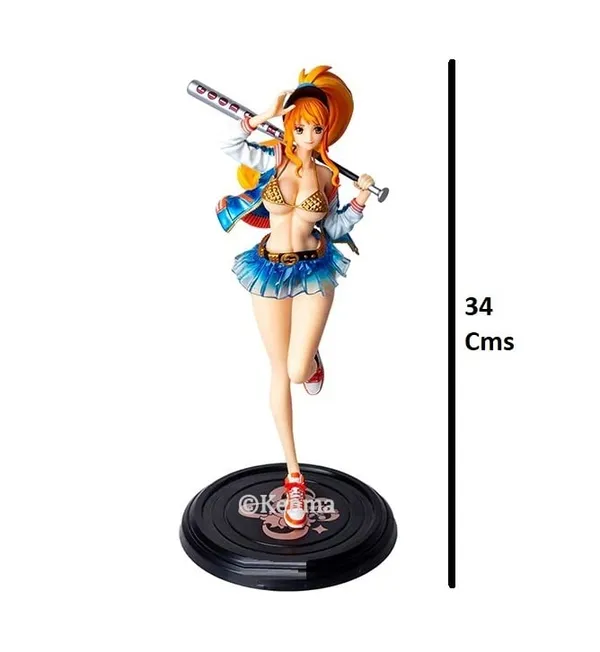|_One_Piece_Nami_With_Baseball_Bat_Anime_Action_Figure_|_Pvc_Anime_Figure_Weeb_Manga_Collectible_Model_Toy_(34_Cm)