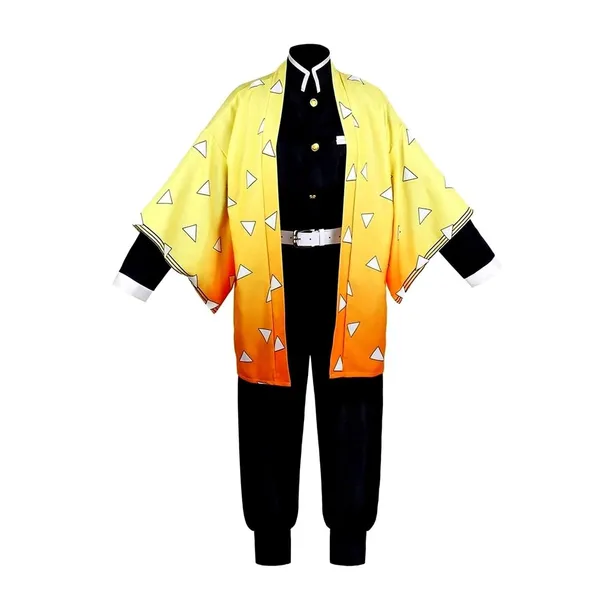 Demon_Slayer_Zenitsu_Agatsuma_Cosplay_Kimono_Clothing_Uniform_Collectible_Costume_Halloween