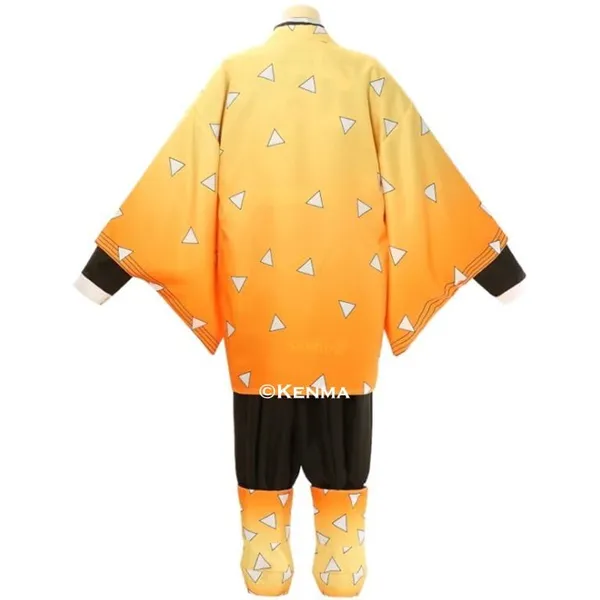Demon_Slayer_Zenitsu_Agatsuma_Cosplay_Kimono_Clothing_Uniform_Collectible_Costume_Halloween