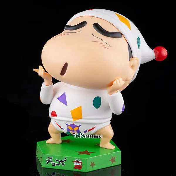 |_Shinchan_Sleeping_White_Nightsuit_Action_Figure_|_Pvc_Cartoon_Figurine_Collectible_Model_Toy_(11.5_Cm)