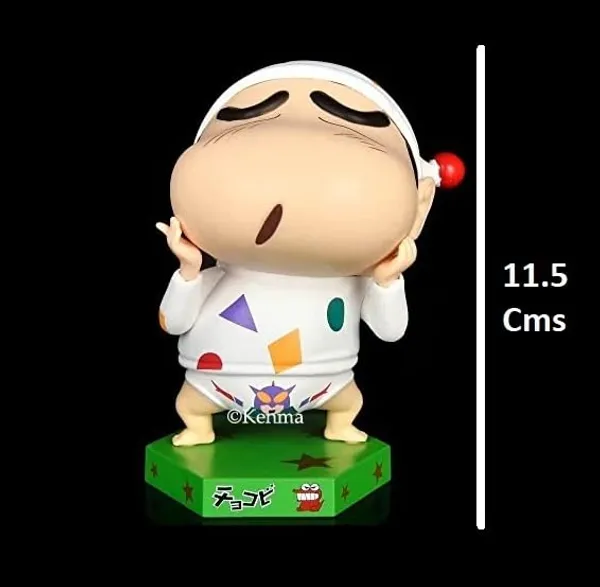 |_Shinchan_Sleeping_White_Nightsuit_Action_Figure_|_Pvc_Cartoon_Figurine_Collectible_Model_Toy_(11.5_Cm)