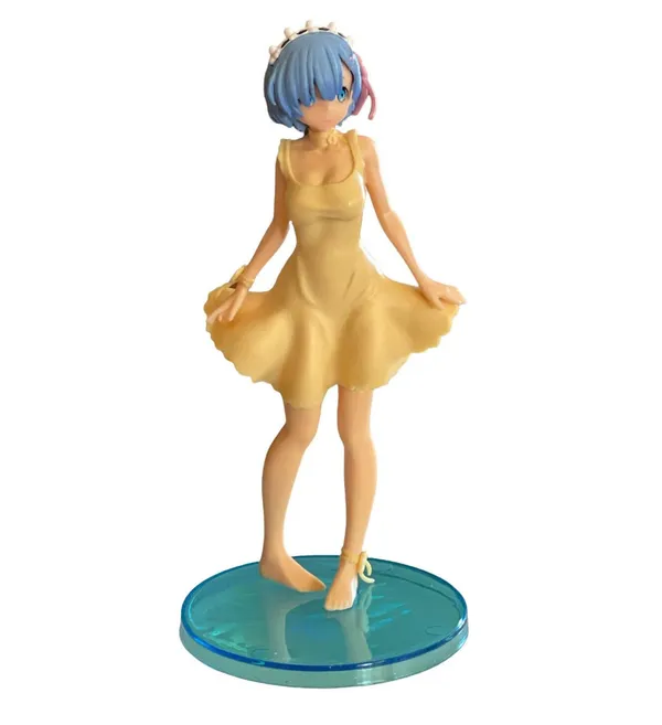 Rem_With_Yellow_Dress_Action_Figurine_Collectable_Pvc_Anime_Figurine_(20_Cm)